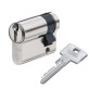 Цилиндр Abus Standart S6P 45 (35x10) ключ-половинка матовый хром Цилиндр Abus Standart S6P 45 (35x10) ключ-половинка матовый хром