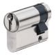 Цилиндр Abus Standart S6P 45 (35x10) ключ-половинка матовый хром Цилиндр Abus Standart S6P 45 (35x10) ключ-половинка матовый хром