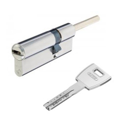 Цилиндр Abus M12R 65 (55x10Sh) ключ-шток матовый хром Цилиндр Abus M12R 65 (55x10Sh) ключ-шток матовый хром