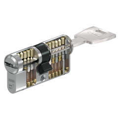 Циліндр Abus M12R 70 (60x10Sh) ключ-шток матовий хром Циліндр Abus M12R 70 (60x10Sh) ключ-шток матовий хром
