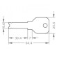 Цилиндр Evva 4KS 102 (36x66T) ключ-тумблер латунь Цилиндр Evva 4KS 102 (36x66T) ключ-тумблер латунь