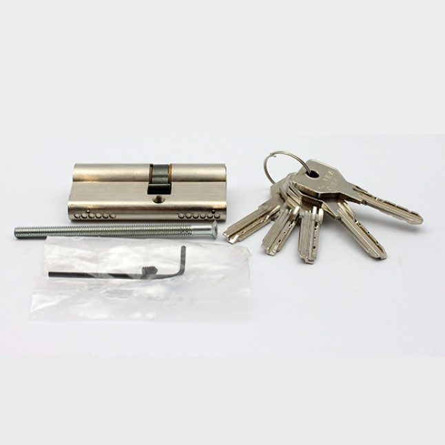 Цилиндр Cisa ASIX 62 (31x31) ключ-ключ никелированная латунь Цилиндр Cisa ASIX 62 (31x31) ключ-ключ никелированная латунь