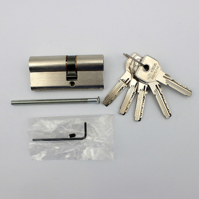 Цилиндр Cisa ASIX 62 (31x31) ключ-ключ никелированная латунь Цилиндр Cisa ASIX 62 (31x31) ключ-ключ никелированная латунь