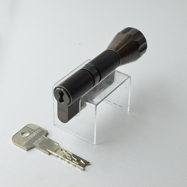 Циліндр Evva 4KS 87 (56x31T) ключ-тумблер бронза Циліндр Evva 4KS 87 (56x31T) ключ-тумблер бронза