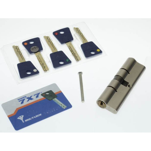 Цилиндр Mul-t-lock 7x7 115 (55x60) ключ-ключ NST никель сатин Цилиндр Mul-t-lock 7x7 115 (55x60) ключ-ключ NST никель сатин