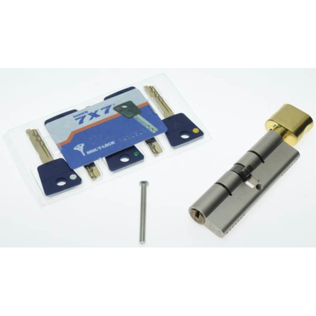Циліндр Mul-t-lock 7x7 71 (38x33T) ключ-тумблер EB латунь Циліндр Mul-t-lock 7x7 71 (38x33T) ключ-тумблер EB латунь