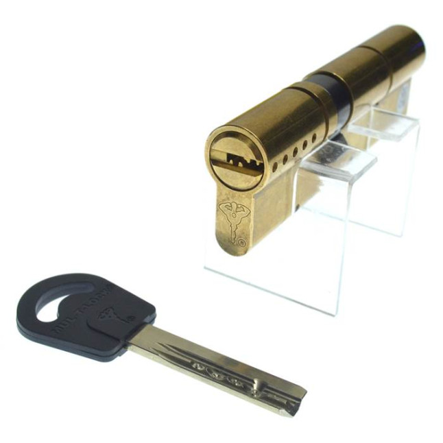 Цилиндр Mul-t-lock Classic 100 (45x55) ключ-ключ EB латунь Цилиндр Mul-t-lock Classic 100 (45x55) ключ-ключ EB латунь