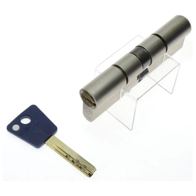 Цилиндр Mul-t-lock 7x7 110 (55x55) ключ-ключ VIP NST никель сатин Цилиндр Mul-t-lock 7x7 110 (55x55) ключ-ключ VIP NST никель сатин