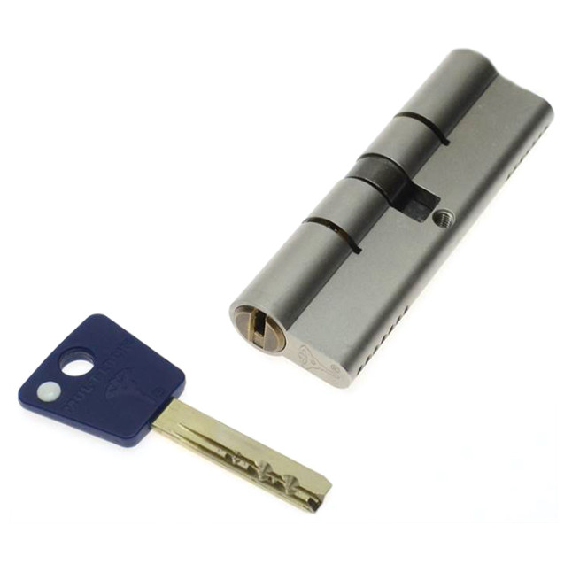 Цилиндр Mul-t-lock 7x7 110 (55x55) ключ-ключ VIP NST никель сатин Цилиндр Mul-t-lock 7x7 110 (55x55) ключ-ключ VIP NST никель сатин