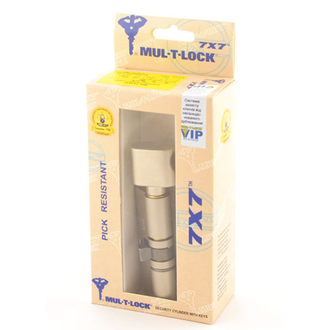 Циліндр Mul-t-lock 7x7 81 (31x50T) ключ-тумблер VIP NST нікель сатин Циліндр Mul-t-lock 7x7 81 (31x50T) ключ-тумблер VIP NST нікель сатин