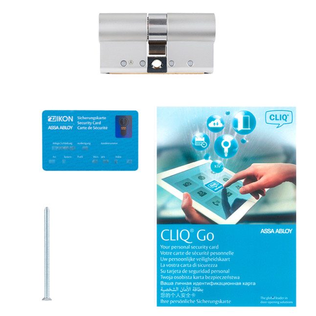 Циліндр IKON e-CLIQ 90 (55ix35) ключ-ключ NST нікель сатин Циліндр IKON e-CLIQ 90 (55ix35) ключ-ключ NST нікель сатин