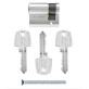 Цилиндр Tesa TE5 40 (30x10) ключ-половинка 3 key NC хром Цилиндр Tesa TE5 40 (30x10) ключ-половинка 3 key NC хром