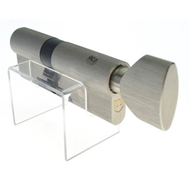 Цилиндр Sherlock HK 100 (55x45T) никель сатин ключ-тумблер Цилиндр Sherlock HK 100 (55x45T) никель сатин ключ-тумблер