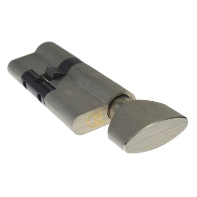 Цилиндр Sherlock HK 100 (55x45T) никель сатин ключ-тумблер Цилиндр Sherlock HK 100 (55x45T) никель сатин ключ-тумблер