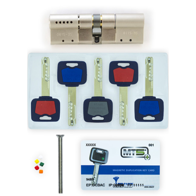 Циліндр Mul-t-lock MT5 + 110 (50x60) ключ-ключ 5KEY NST нікель сатин Циліндр Mul-t-lock MT5 + 110 (50x60) ключ-ключ 5KEY NST нікель сатин