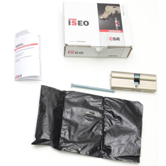Цилиндр Iseo R90 Gera 60 (30x30) ключ-ключ xром