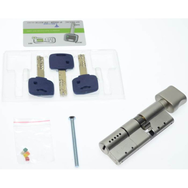 Цилиндр Mul-t-lock MT5+ 100 (50x50T) ключ-тумблер NST никель сатин Цилиндр Mul-t-lock MT5+ 100 (50x50T) ключ-тумблер NST никель сатин