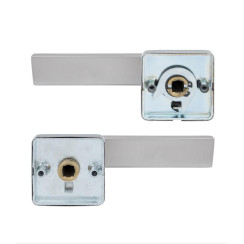Ручка дверная Rostex Ravena H53 WC матовая нержавеющая сталь Ручка дверная Rostex Ravena H53 WC матовая нержавеющая сталь