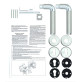 Ручка дверная Rostex Real SNH55 PZ хром Ручка дверная Rostex Real SNH55 PZ хром