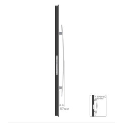Ручка дверна Rostex Gama 850 fix матова нержавіюча сталь Ручка дверна Rostex Gama 850 fix матова нержавіюча сталь