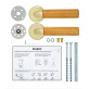 Ручка дверная Abloy Villa 11/002 золото Ручка дверная Abloy Villa 11/002 золото