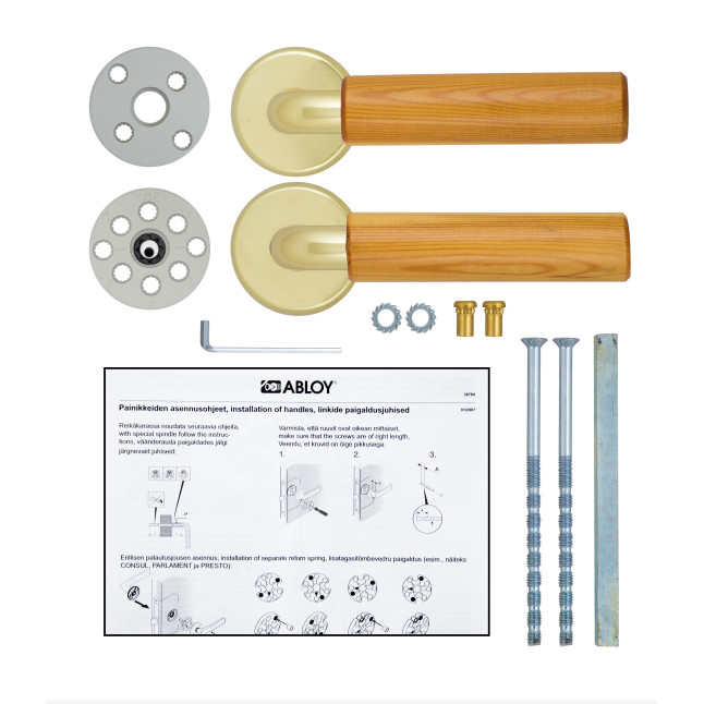 Ручка дверная Abloy Villa 11/007 FIN золото Ручка дверная Abloy Villa 11/007 FIN золото