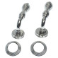Ручка дверная Fimet Flora 147-269 глянцевый никель Ручка дверная Fimet Flora 147-269 глянцевый никель