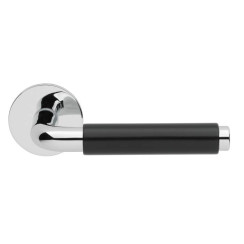Ручка дверная Abloy Parlament 22/007 хром/чёрный Ручка дверная Abloy Parlament 22/007 хром/чёрный
