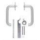 Ручка дверна Abloy Persto 3-16 / 007 хром сатин