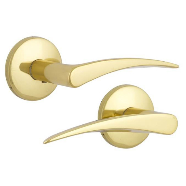 Ручка дверная Abloy Pohjola 27/002 MS/KILA полированная латунь Ручка дверная Abloy Pohjola 27/002 MS/KILA полированная латунь