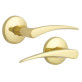 Ручка дверная Abloy Pohjola 27/002 MS/KILA полированная латунь Ручка дверная Abloy Pohjola 27/002 MS/KILA полированная латунь