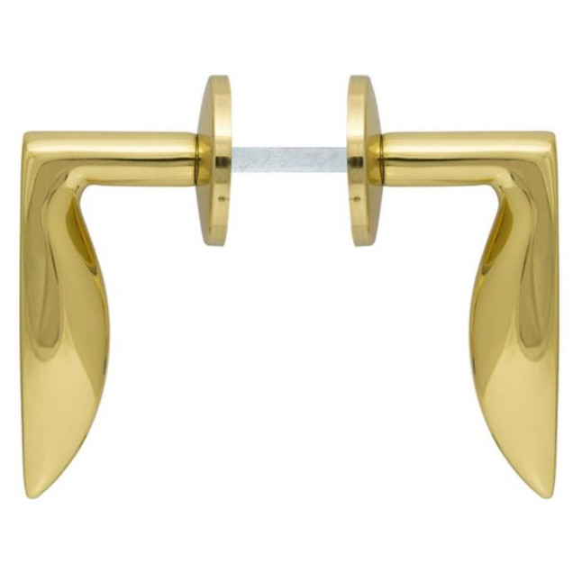Ручка дверная Abloy Pohjola 27/002 MS/KILA полированная латунь Ручка дверная Abloy Pohjola 27/002 MS/KILA полированная латунь
