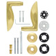 Ручка дверная Abloy Pohjola 27/002 MS/KILA полированная латунь Ручка дверная Abloy Pohjola 27/002 MS/KILA полированная латунь