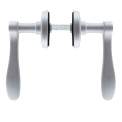 Ручка дверная Rostex Elegant PZ (72мм) хром-сатин Ручка дверная Rostex Elegant PZ (72мм) хром-сатин