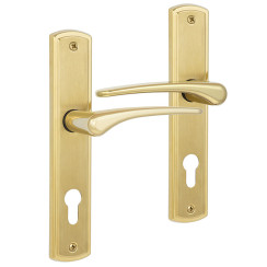 Ручка дверна Rostex Kredo PZ (72мм) титан PVD матовий