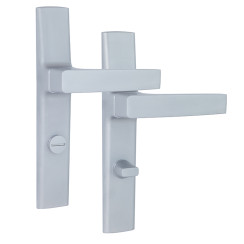 Ручка дверна Rostex Office WC 5 (72мм) хром-сатин