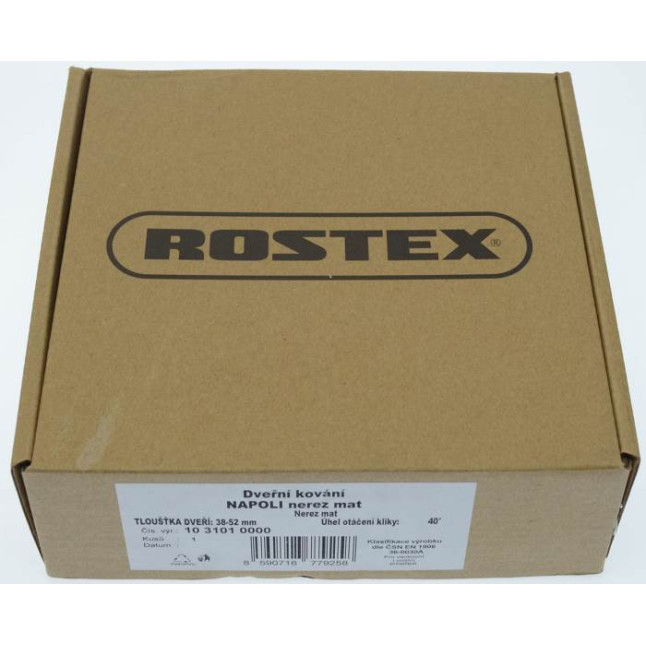 Ручка дверна Rostex Napoli ES52 матова нержавіюча сталь