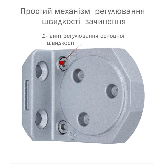 Доводчик дверний Ryobi DS-3550P Сріблястий