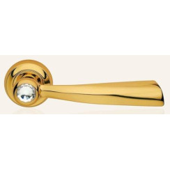 Ручка дверна Linea Cali Elika 102 Crystal Swarovski глянсове золото кристал Ручка дверна Linea Cali Elika 102 Crystal Swarovski глянсове золото кристал