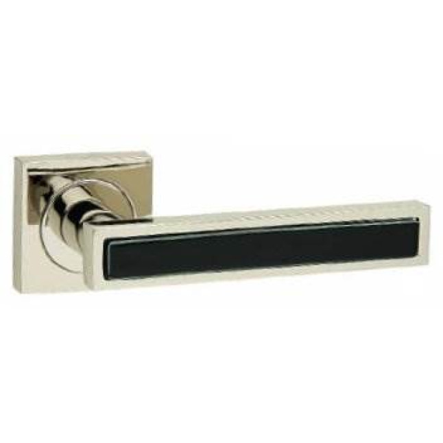 Ручка дверна Fimet Squere 160P / 211BIC хром / чорний декор