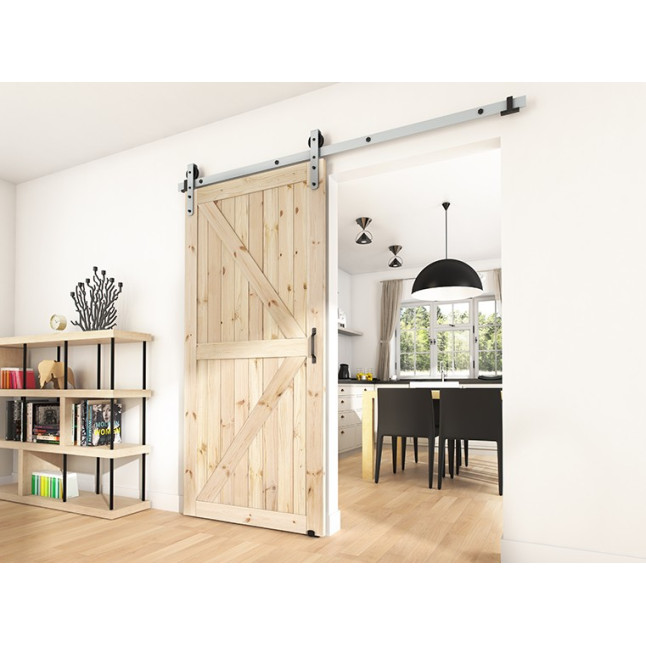 Комплект роликів для розсувних дверей Valcomp Mantion ROC Design THOR LOFT SET сірий матовий (без направляючої)