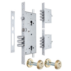 Корпус замка Mul-t-lock 415 G (2 протектора латунь) Корпус замка Mul-t-lock 415 G (2 протектора латунь)