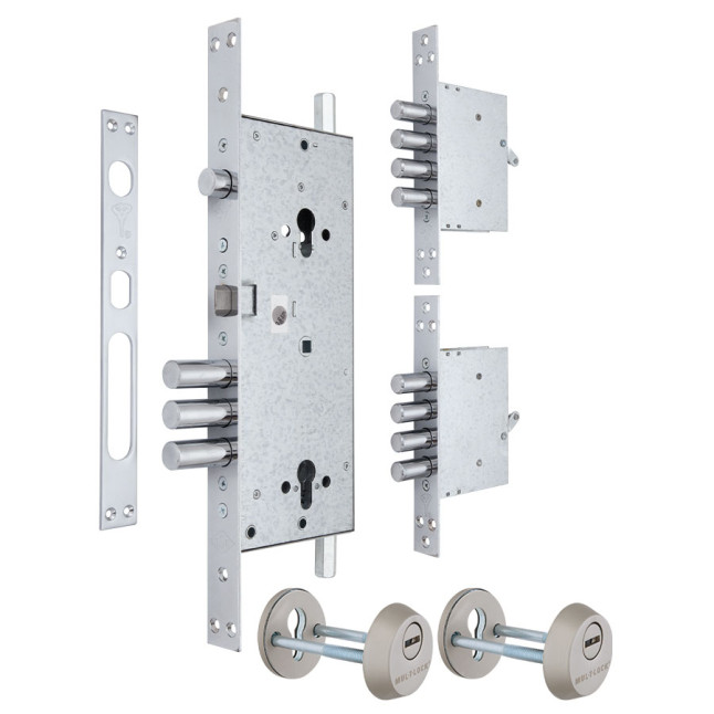 Корпус замка Mul-t-lock 415 G (2 протектора нікель)