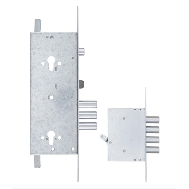 Корпус замка Mul-t-lock 415 G (2 протектора нікель)
