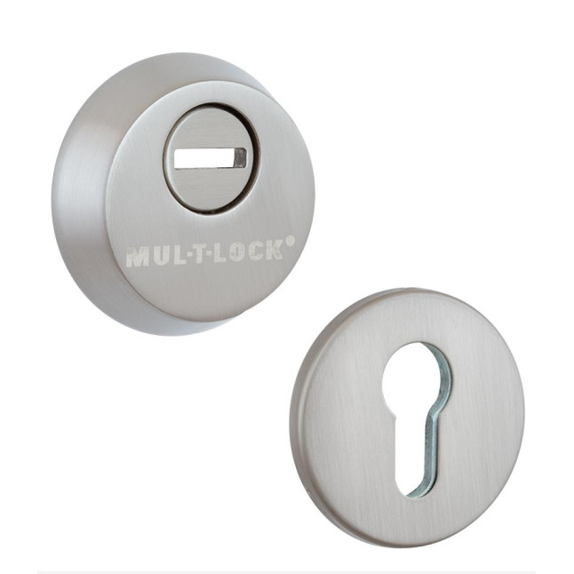 Корпус замка Mul-t-lock 415 G(2 протектора никель матовый)