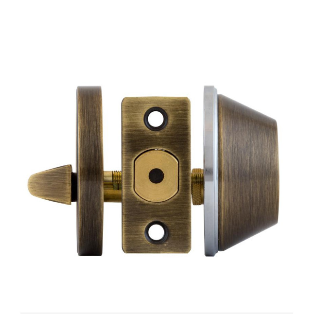 Замок врізний Mul-t-lock Dead Bolt DBM Classic Pro антична латунь
