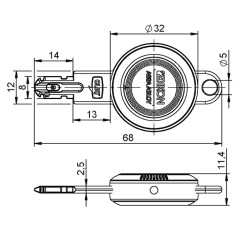 Ключ нарезанный IKON e-CLIQ Ключ нарезанный IKON e-CLIQ