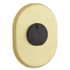 Декоративная накладка Disec KT088 Matrix Oval матовая латунь