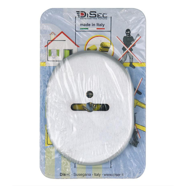 Декоративная накладка Disec KT088 Matrix Oval матовый хром
