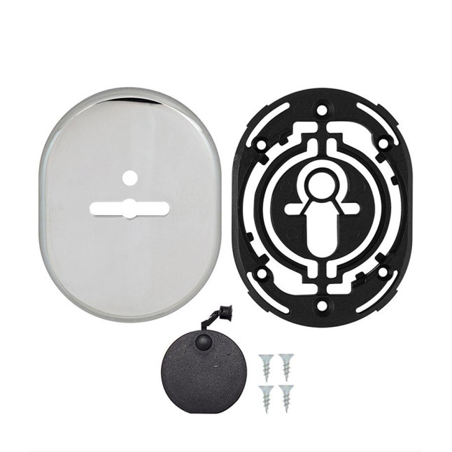 Декоративная накладка Disec KT088 Matrix Oval хром